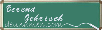 Berend Gehrisch Visitenkarte